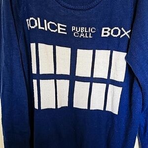 Torrid Exclusive Pull Over Doctor Who Tardis Sweater